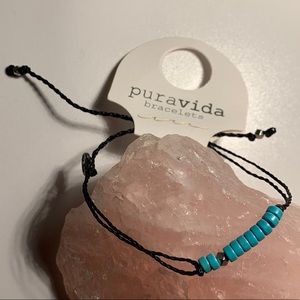 Pura Vida blue and silver bracelet